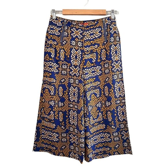 Anthropologie Cartonnier Collete Wide Pants Motif Cropped Women’s Size 0 - Picture 2 of 12